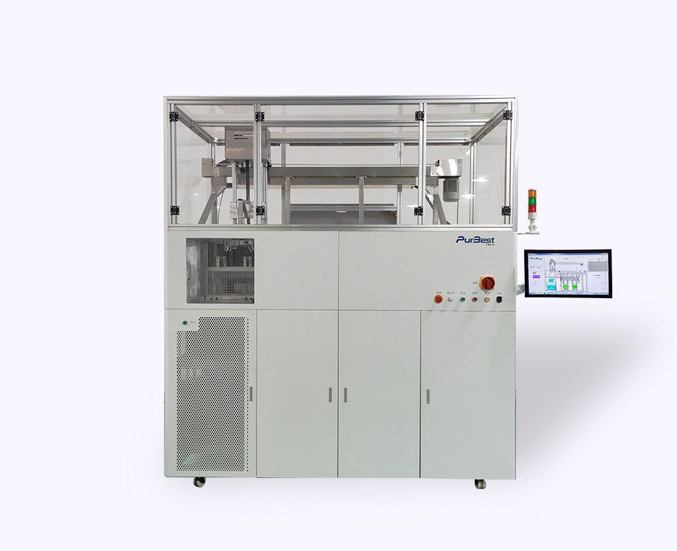 New vapor phase cleaning machine for low stand-off and water-free cleaning applications