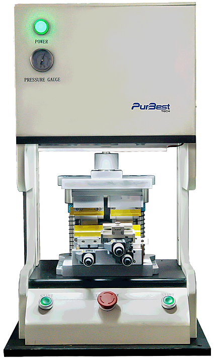 Pneumatic one-side forming system for flat packaged devices and small-batch production - PFL-1M